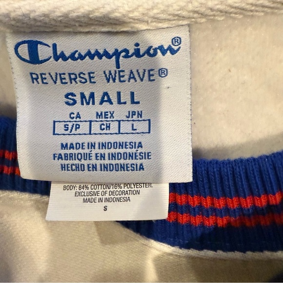Champion Life Mens Reverse WeaveYarn Dye Rib Trim Crew Size Smal - Picture 9 of 12